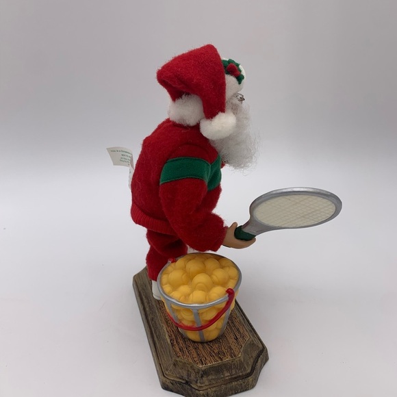 Holiday Time Holiday Creations 1998 Musical Tennis Sport Posable Santa Vintage - Picture 10 of 12